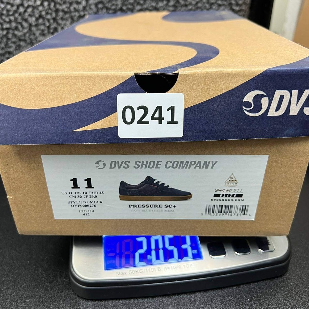 DVS Pressure SC+ Chico‎ Skateboarding Shoes Men 11 Navy Suede Lace Up DVF0000276 - Picture 2 of 8